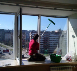 Мытье окон в однокомнатной квартире Большеречье